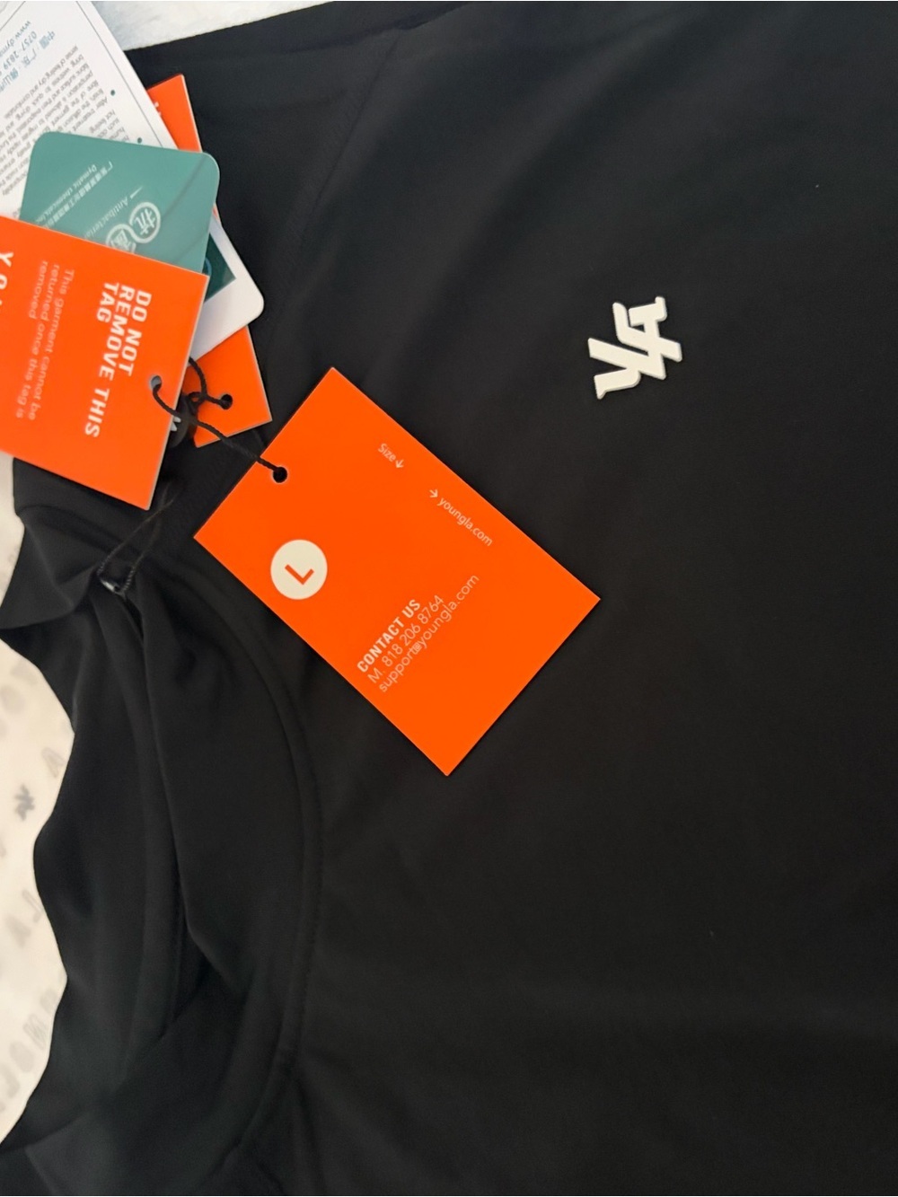 YoungLA Black Polo with White Logo
